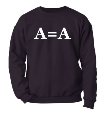 A = A (Block Font) - Crewneck Sweatshirt