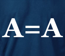 A = A (Block Font) - Crewneck Sweatshirt