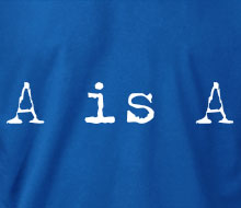 A is A (Typewriter) - T-Shirt
