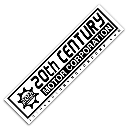 Official 20th Century Motor Bumper Sticker