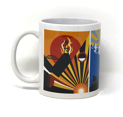 Atlas Shrugged Art Deco Trilogy Mug