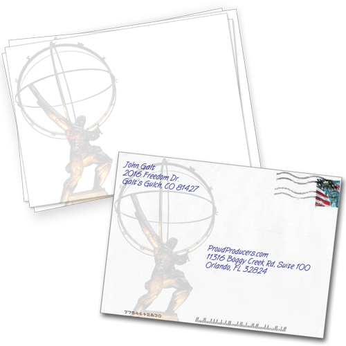 Atlas Statue Envelopes (4.75" x 6.5")