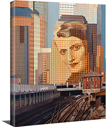 Portrait of Ayn Rand (16"x20" or 24"x30" Gallery Wrapped Canvas Painting) - SPECIAL ORDER (Ships in 7-10 days)