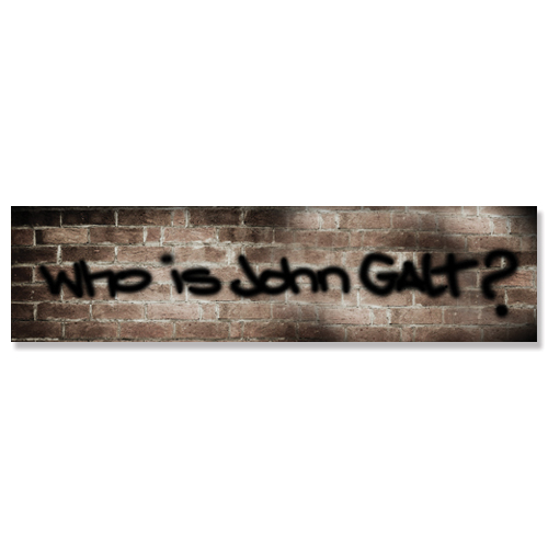 Who is John Galt? Graffiti Bookmark