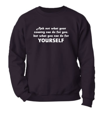 Do For YOURSELF (Text Only) - Crewneck Sweatshirt