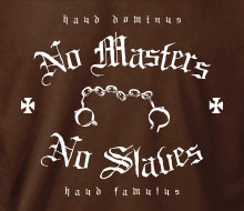 No Masters No Slaves - Long Sleeve Tee
