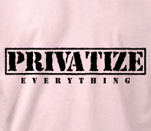 Privatize Everything - Ladies' Tee