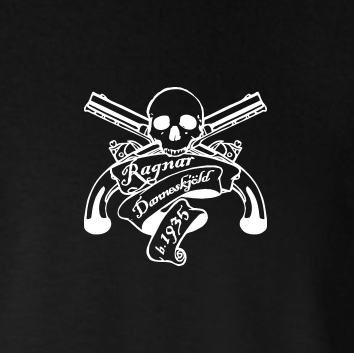 Ragnar Danneskjöld (Guns) - T-Shirt (Small Corner Print)