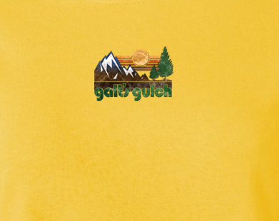 Galt's Gulch (Sunrise) - Full-Color Ladies' Tee (Small Centered Logo)