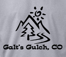 Galt's Gulch, CO - T-Shirt (Small Corner Print)