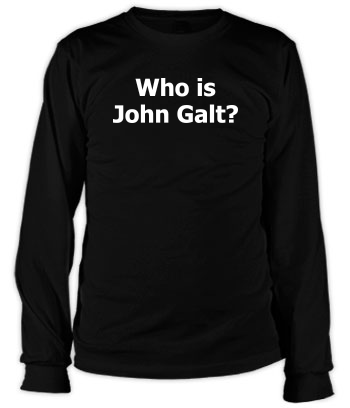 Who is John Galt? (Plain Text) - Long Sleeve Tee