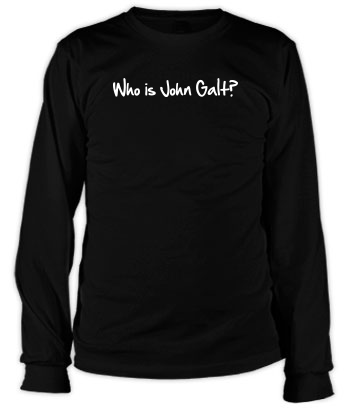 Who is John Galt? (1-Line Graffiti) - Long Sleeve Tee