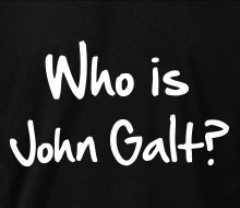 Who is John Galt? (2-Line Graffiti) - Crewneck Sweatshirt