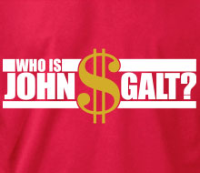 Who is John Galt? ($ with text) - Long Sleeve Tee