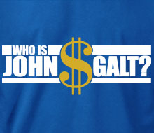 Who is John Galt? ($ with text) - T-Shirt
