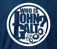 Who is John Galt? (Circle w/Gear) - T-Shirt