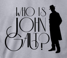 Who is John Galt? (Trenchcoat) - T-Shirt