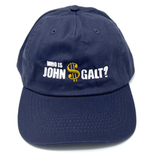 Who is John Galt? (with Gold $) Navy Blue Hat
