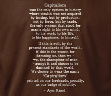 Ayn Rand - Capitalism (Quote) - Ladies' Tee