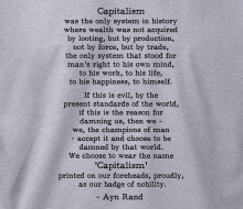 Ayn Rand - Capitalism (Quote) - Hoodie