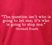 Howard Roark - Stop Me (Quote) - Crewneck Sweatshirt