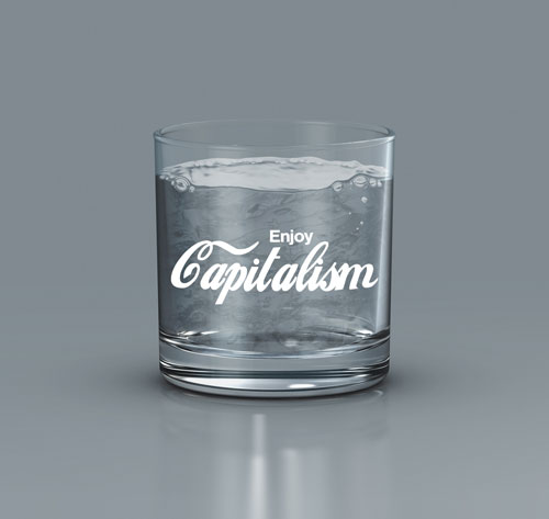 Enjoy Capitalism 11oz Whiskey/Rocks Glass