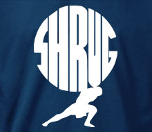 Shrug - T-Shirt (Small Corner Print)