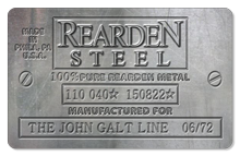 Rearden Steel (Metal Plate) - Indoor Sticker