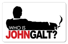 Who is John Galt? (Smoking) - Indoor Sticker
