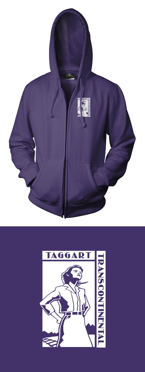 Taggart Transcontinental (Dagny) - Zippered Hoodie