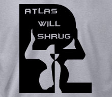 Atlas Will Shrug (Squared) - Crewneck Sweatshirt